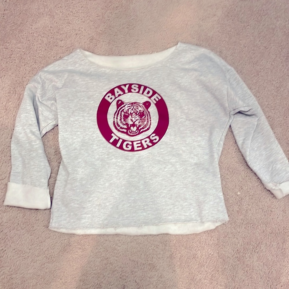 Saved By the Bell off the shoulder sweatshirt